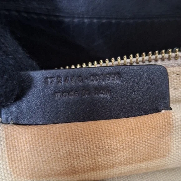 YSL Yves Saint Laurent Muse II Shoulder Bag Black & Tan Canvas Leather Satchel - Picture 11 of 13